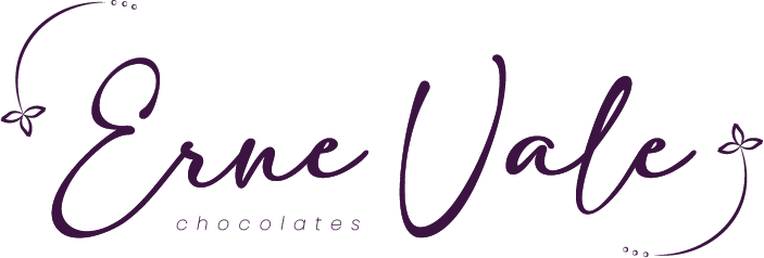 Erne Vale Chocolates logo in purple