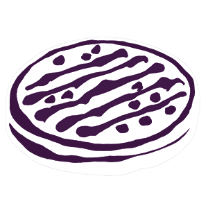 Purple cookie graphic